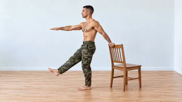 Pistol squat assistido
